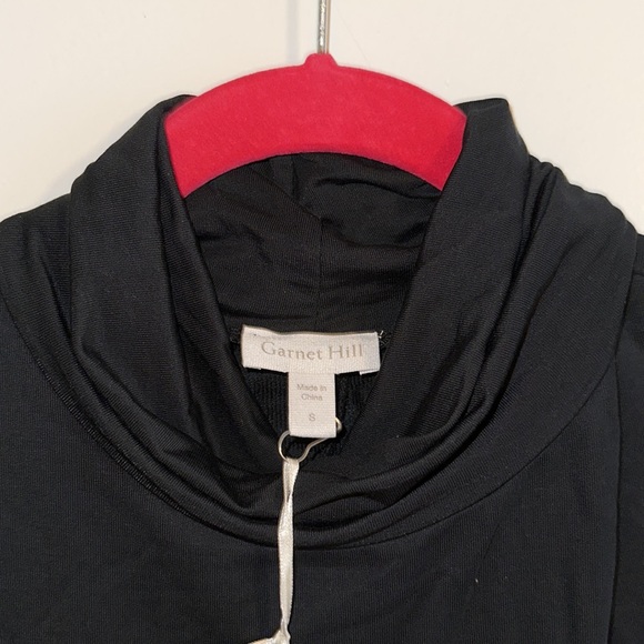 Garnet Hill Midi Black Dress NWT - Picture 5 of 9